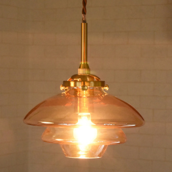 ペンダントライト ガラス おしゃれ 照明 北欧 照明器具 アンティーク 寝室 天井照明 カフェ 1灯 led対応 Linne リビング キッチン ダイニング レトロ 吊下げ_1