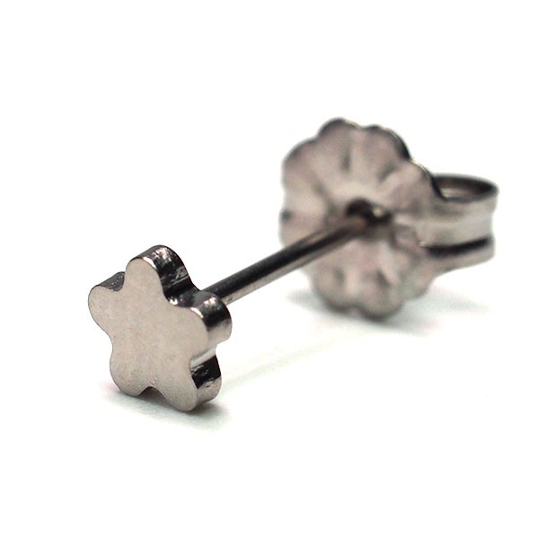 アレク 純チタン セカンドピアス アレルギー対応 つけっぱなし 花 フラワー