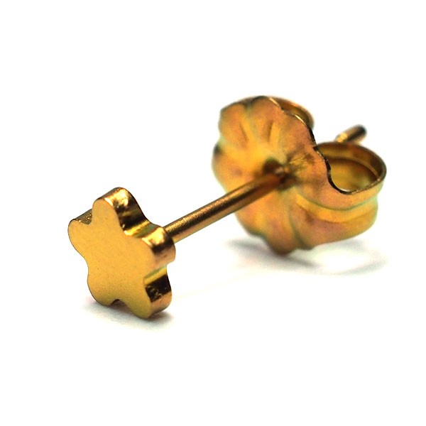 純チタン セカンドピアス アレルギー対応 つけっぱなし 花 フラワー