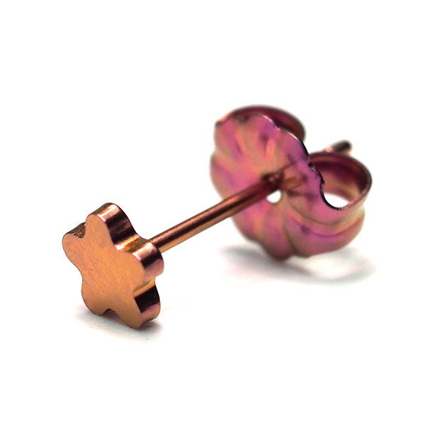 純チタン セカンドピアス アレルギー対応 つけっぱなし 花 フラワー