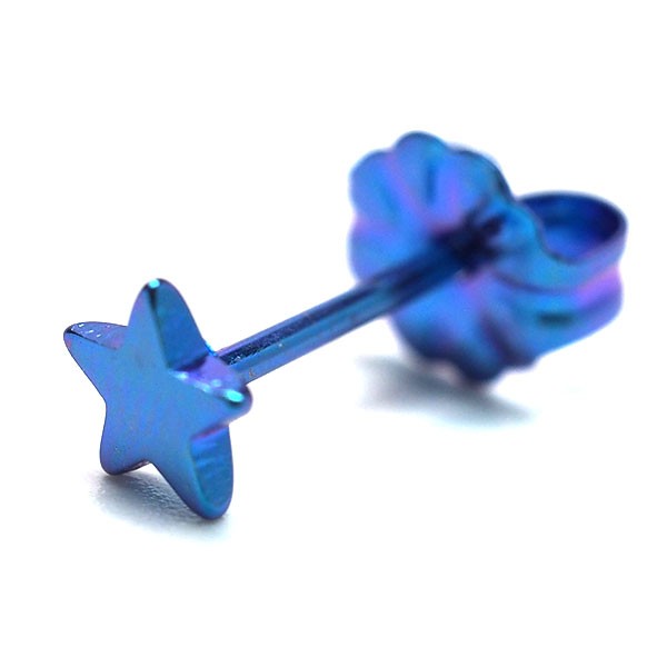 純チタン セカンドピアス アレルギー対応 つけっぱなし 星 スター 日本