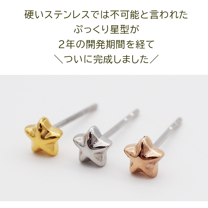 楽天市場】星 スター 5ミリ ピアス フックピアス アメリカン