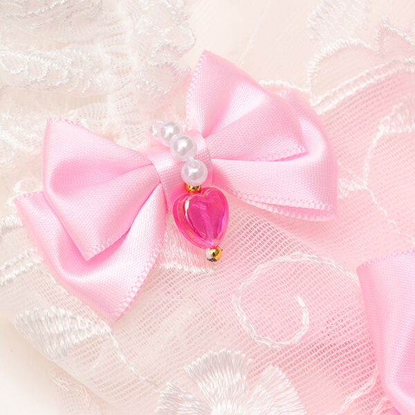 レース＆チュールキャミワンピース(リボンブローチ付き)11