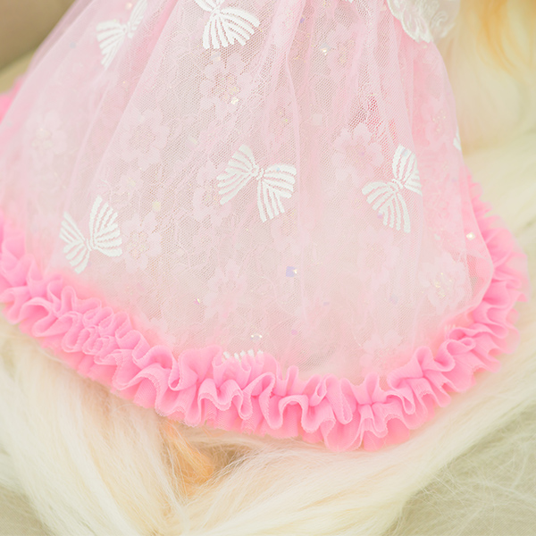 レース＆チュールキャミワンピース(リボンブローチ付き)17