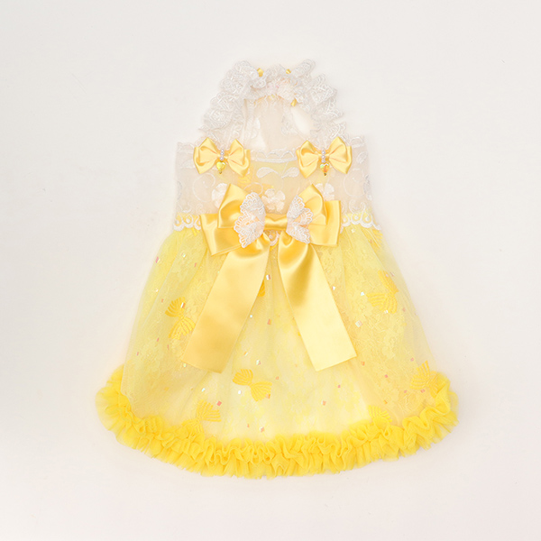 レース＆チュールキャミワンピース(リボンブローチ付き)04