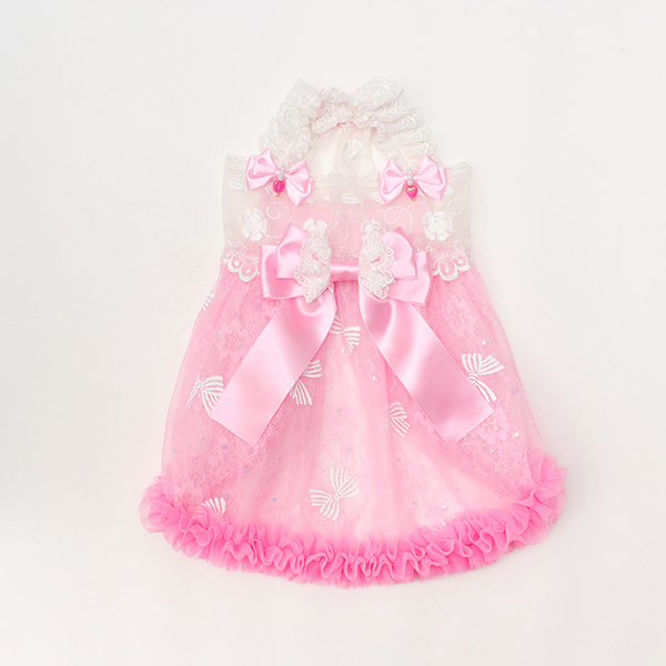 レース＆チュールキャミワンピース(リボンブローチ付き)05