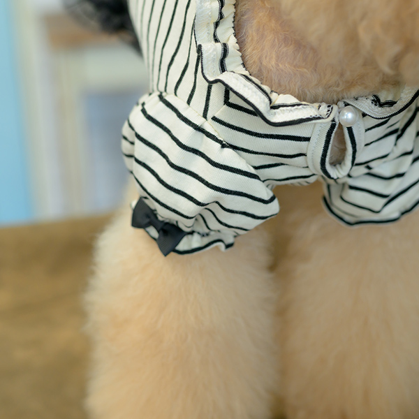 ロゴラインストーンボーダーカットソー16