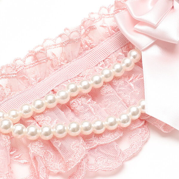 CanNana 犬 ネックドレス アクセサリー リボン パール アクセ ギフト