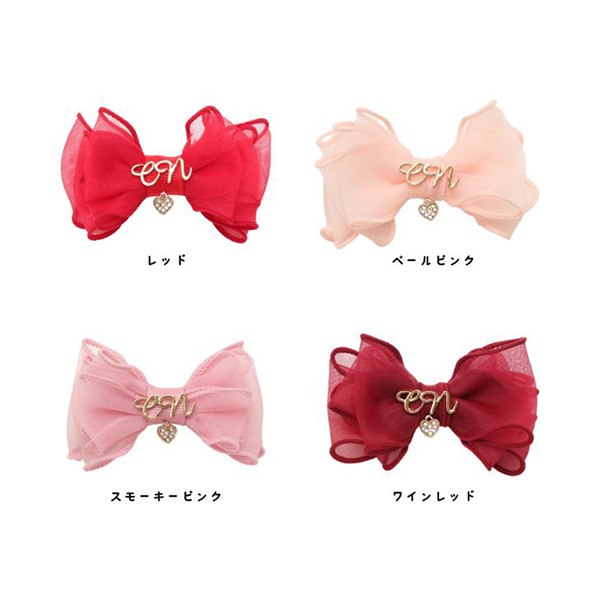 プレゼントにも自分用にも♡ エルメス★ リボンバレッタ 角度一定スタンド式】犬 アクセサリー リボン バレッタ