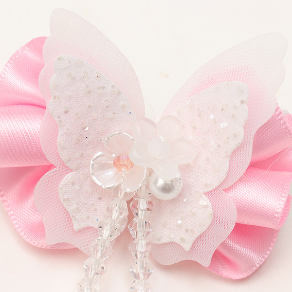 きらきらバタフライバレッタリボン07