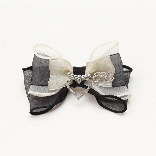 オーガンジー＆オープンハートバレッタ04