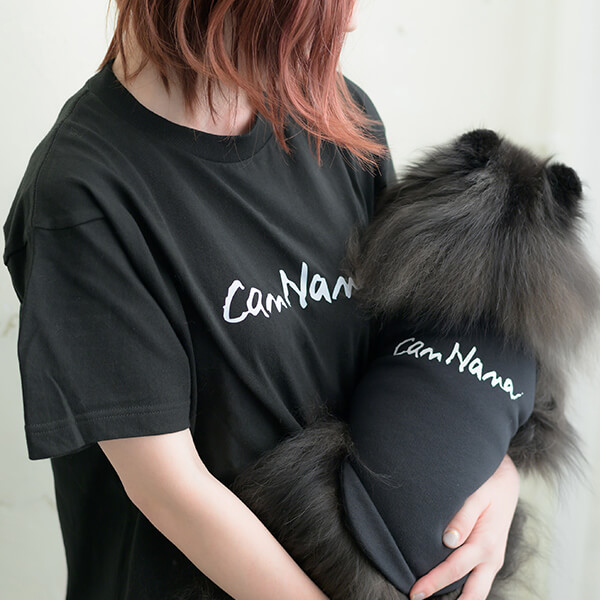 CanNana 犬 服 犬の服 ロゴタンクトップ ハート インナー