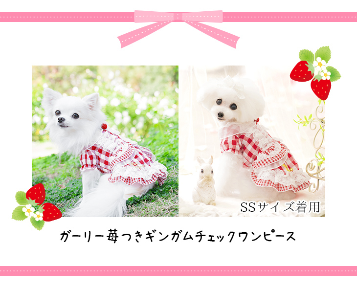 標準小売価格 - ene☆ ene いちご パーカー ワンピース 犬服 ペット服
