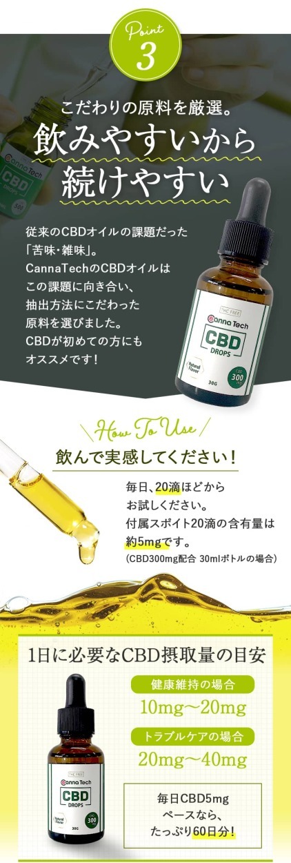 CBD オイル 30g CBD 300mg 1% ブロードスペクトラム 高濃度 ヘンプ 不眠 更年期 THCゼロ PMS HSP 生理痛  :100430:CBD by CannaTech - 通販 - Yahoo!ショッピング