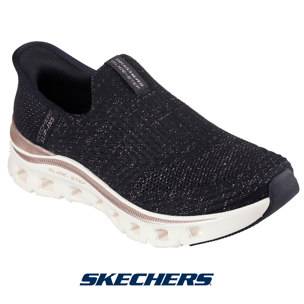 AVZHJA ブラックメタル　BLACKL SKECHERS（スケッチャーズ） SKECHERS 129606 スニーカー スリップ