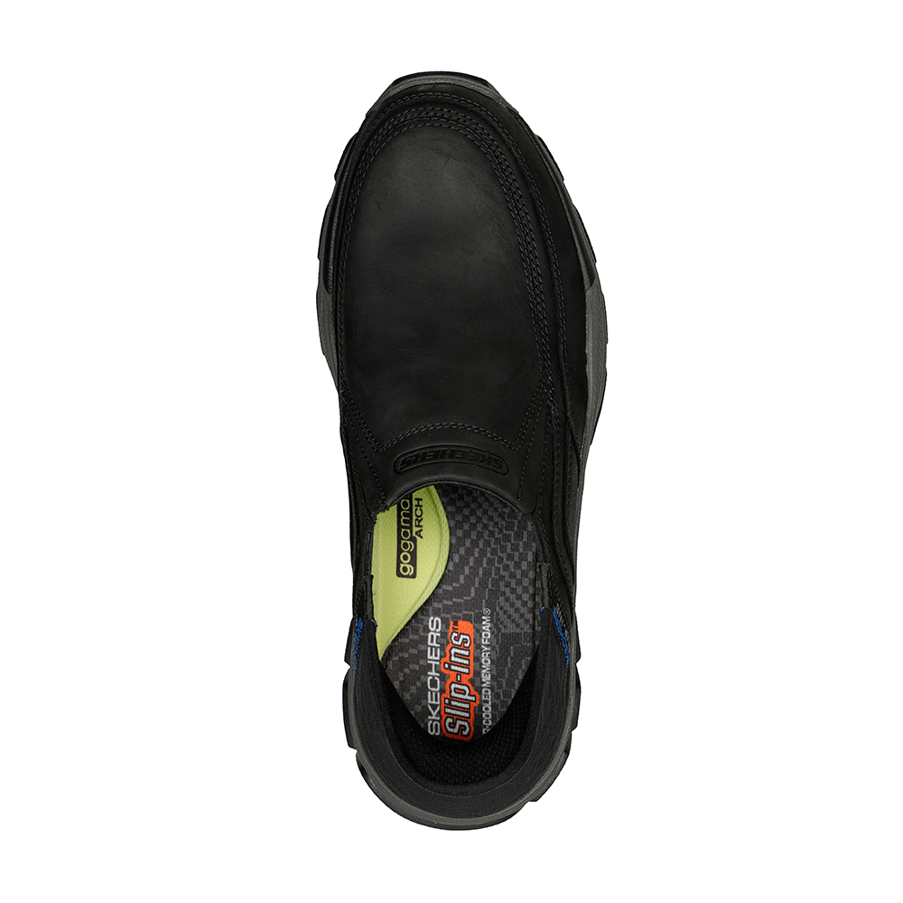 スケッチャーズ SKECHERS 204810-blk 男性 メンズ 靴 シューズ レザー 本革 スリップインズ ハンズフリー リラックスドフィット MemoryFoam メモリーフォーム｜canoe-trico｜02