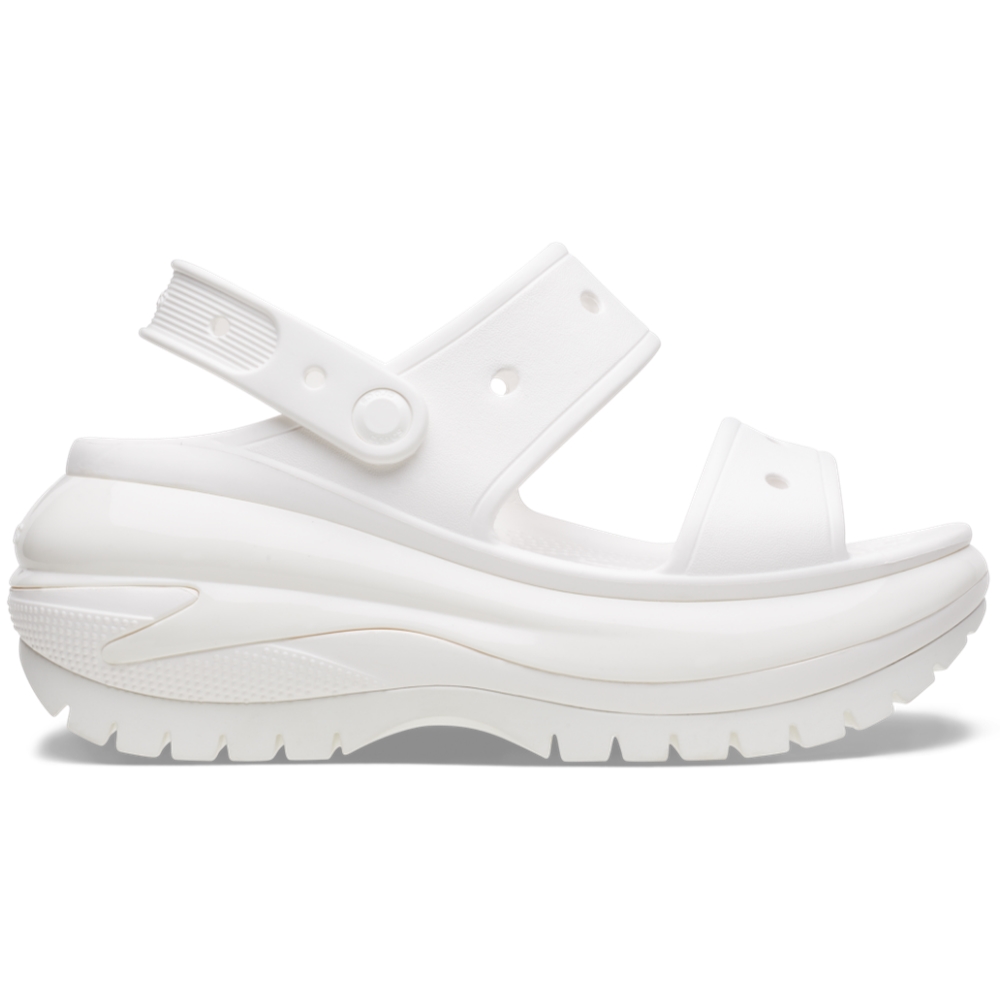 メガ クラッシュ クロッグ クロックス crocs ホワイト 白 厚底 6cm