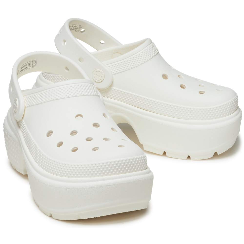 crocs セール 50％OFF クロックス 国内正規品 209347 Stomp Clog Chalk