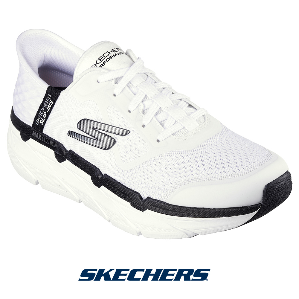 スケッチャーズ 220313-wbk メンズ スニーカー SKECHERS スリップインズ Slip-ins 厚底 手を使わず履ける テレビでも話題 TVCM 放映中 バナナマン日村着用モデル｜canoe-trico