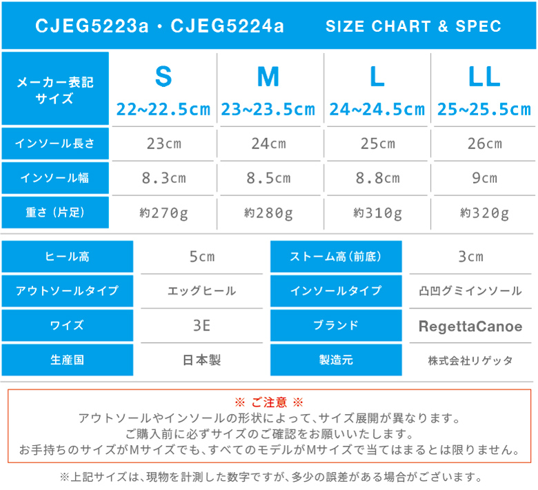 リゲッタ カヌー サンダル レディース 3ベルト CJEG5223a CJEG5224a グミインソール エッグヒール 歩きやすい 痛くない 日本製の画像