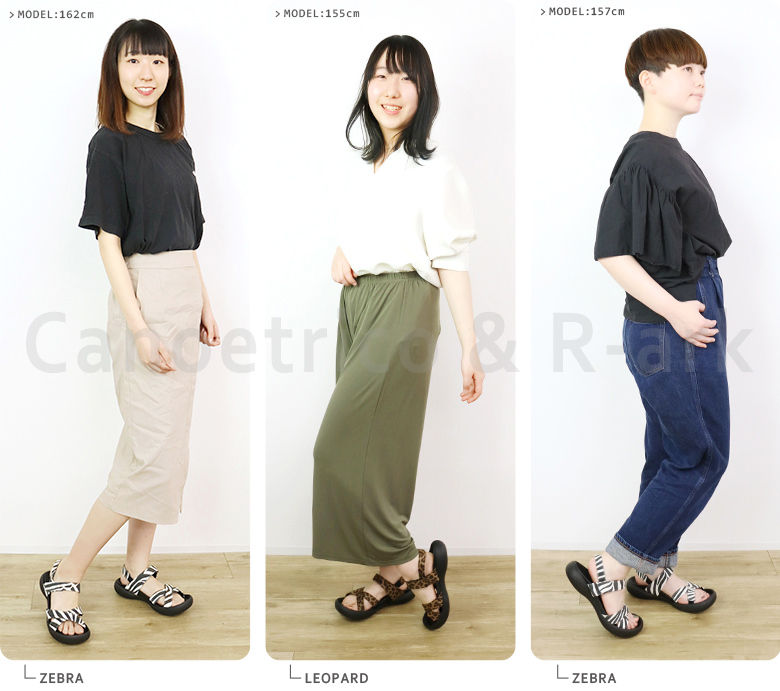 サンダーカッタ Regetta Canoe リゲッタ カヌー サンダル レディース レオパード