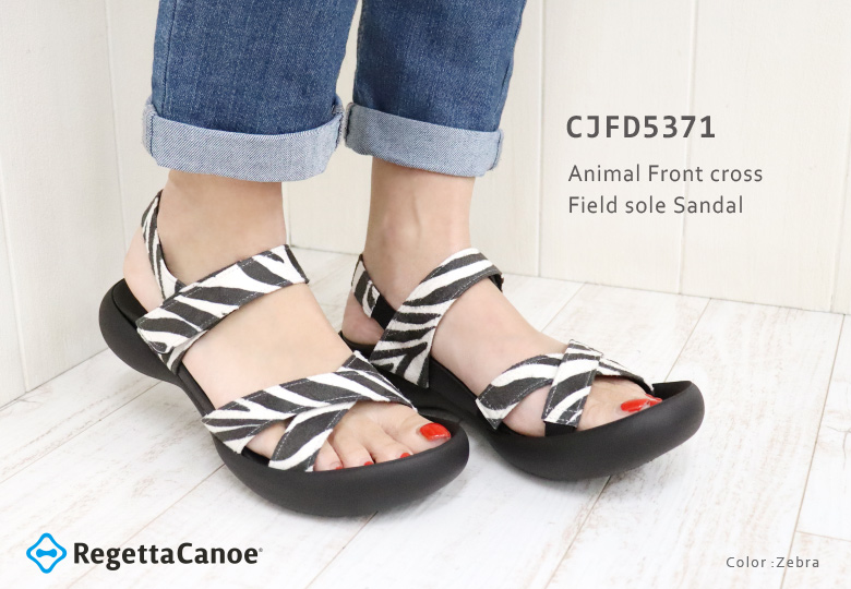 サンダーカッタ Regetta Canoe リゲッタ カヌー サンダル レディース レオパード