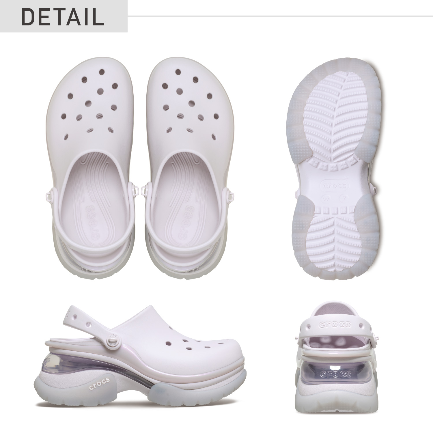 セール 30％OFF crocs クロックス 国内正規品 212811 Super Bae Clog W スーパー ベイ クロッグ サンダル レディース 厚底 シューズ アウトレット SALEの画像