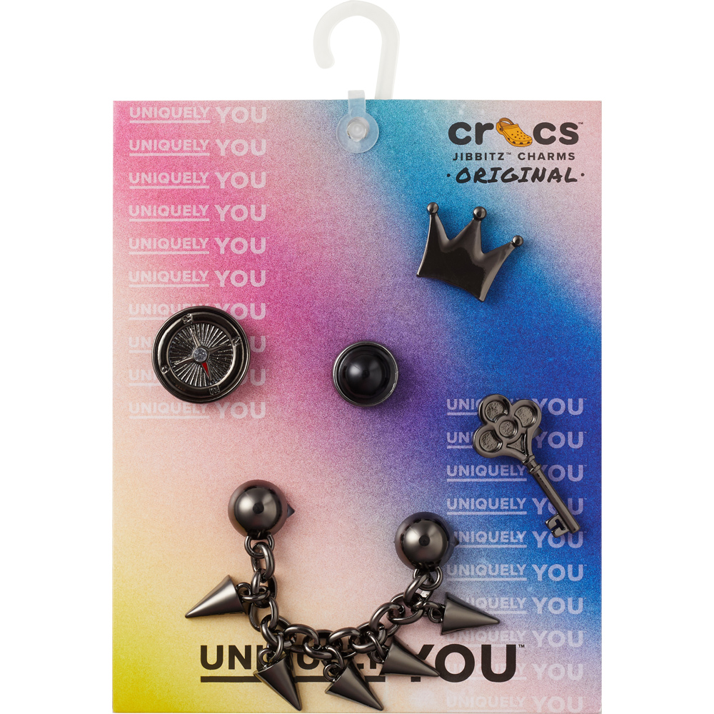 Yahoo! Yahoo!ショッピング(ヤフー ショッピング)crocs クロックス ジビッツ jibbitz アクセサリー チャーム 10011573 Element 47 5 Pack 5個セット かっこいい メタリック カスタマイズ