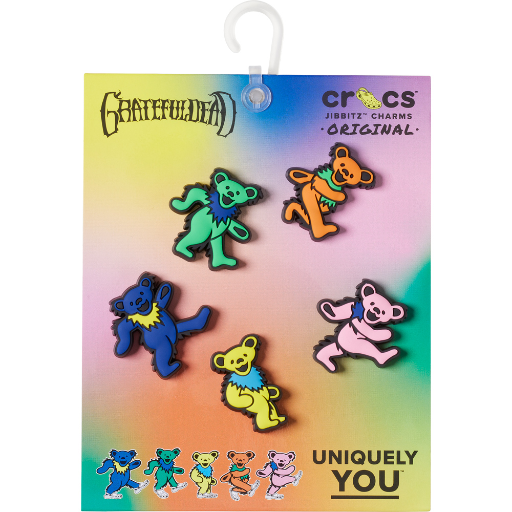 Yahoo! Yahoo!ショッピング(ヤフー ショッピング)crocs クロックス ジビッツ jibbitz アクセサリー チャーム 10012228 Grateful Dead 5 Pack 5個セット グレイトフル デッド ベア ダンシングベア カスタマイズ