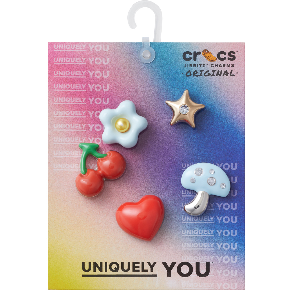 Yahoo! Yahoo!ショッピング(ヤフー ショッピング)crocs クロックス ジビッツ jibbitz アクセサリー チャーム 10012934 Puffy Metals 5 Pack 5個セット かわいい ポップ カラフル ハート カスタマイズ