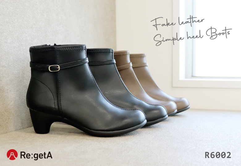 Re:getA（リゲッタ） ショート ブーツ レディース ストレッチ 日本製