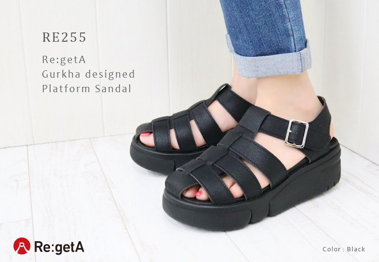 Re:getA リゲッタ シューズ レディース RE255 靴 厚底 サンダル