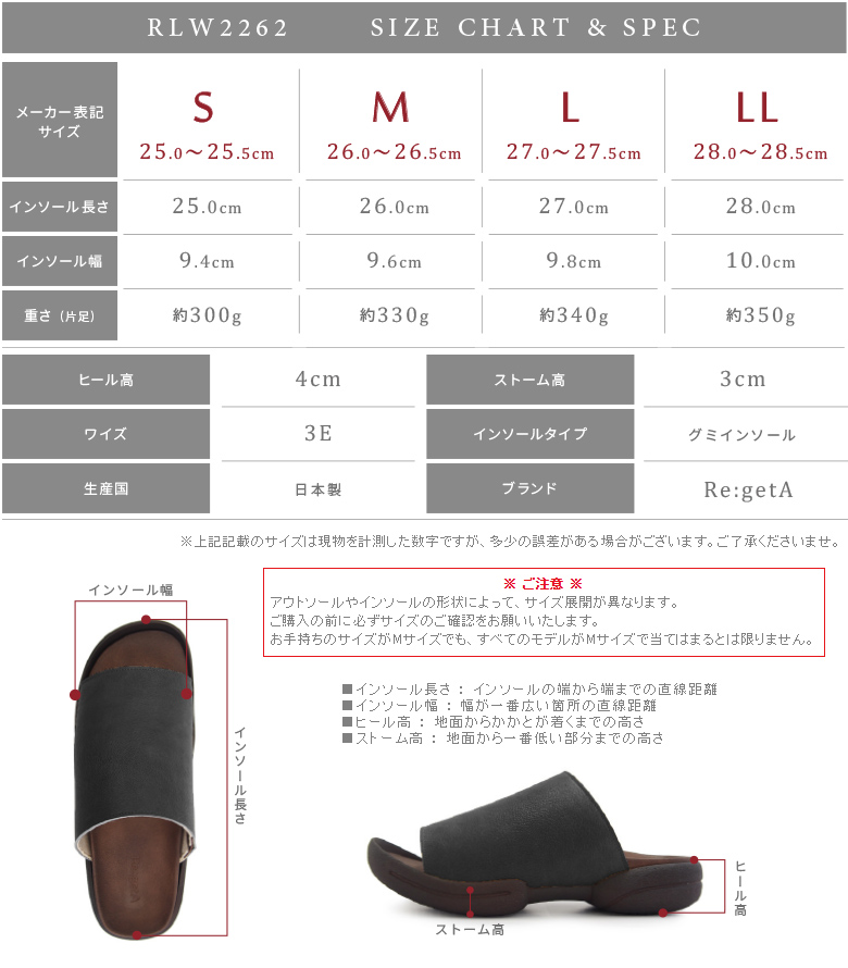 サイズ表