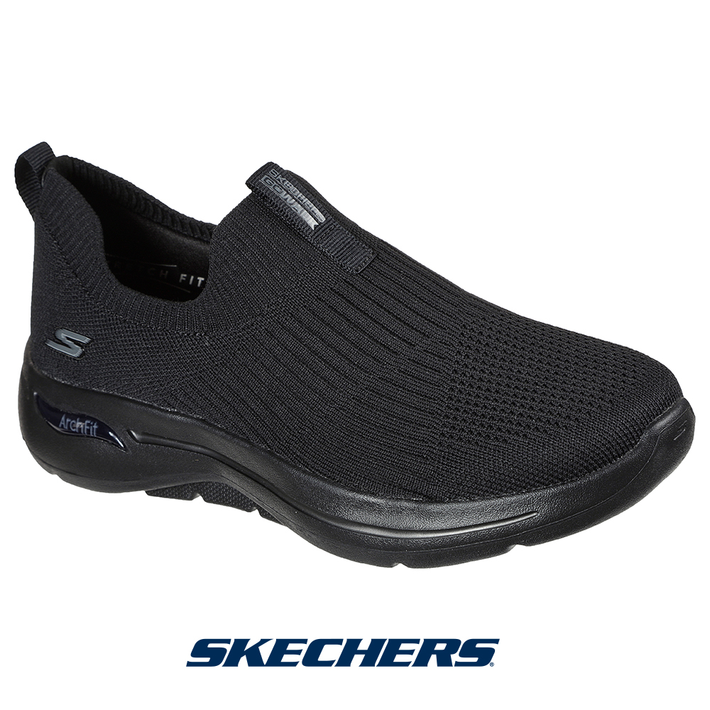 スケッチャーズ 124409-bbk レディース スニーカー SKECHERS 靴 くつ アーチフィット archfit スリッポン クッション GO WALK ARCH FIT ゴーウォーク