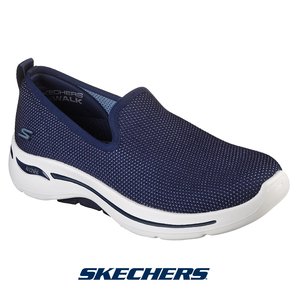 スケッチャーズ SKECHERS 124855-nvbl レディース スニーカー 靴 くつ ゴーウォーク アーチフィット スペース ライツ スリッポン ニット