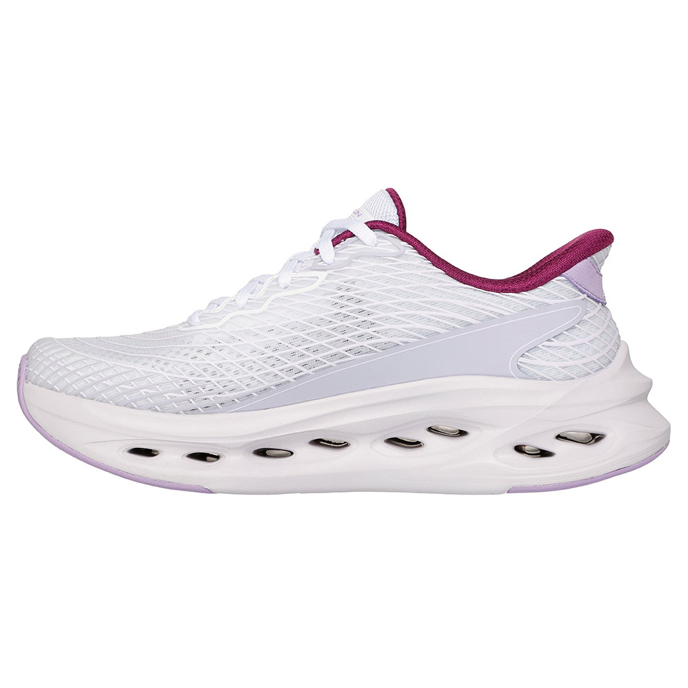 40%OFF セール スケッチャーズ レディース 129404 WLV ホワイト/ラベンダー スニーカー SKECHERS  スリップインズ MAX CUSHIONING GLIDE-STEP - SAPPHIREの画像