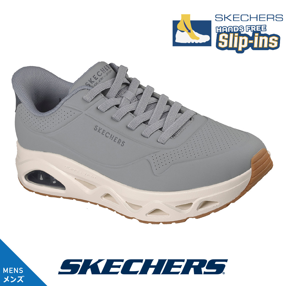 �X�P�b�`���[�Y �����Y 183420 GRY �O���[ �X�j�[�J�[ SKECHERS  �X���b�v�C���Y UNO GLIDE-STEP - GLIDE ON AIR �X�P�b�`�G�A �m�[�^�C�t�B�b�g