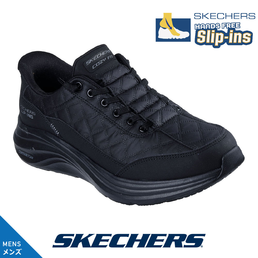 �X�P�b�`���[�Y �����Y 232619 BBK �u���b�N �X���b�|�� SKECHERS �o���W�[ �X���b�v�C���Y CONTOUR FOAM - COZY FIT �@ ����@�􂢉\
