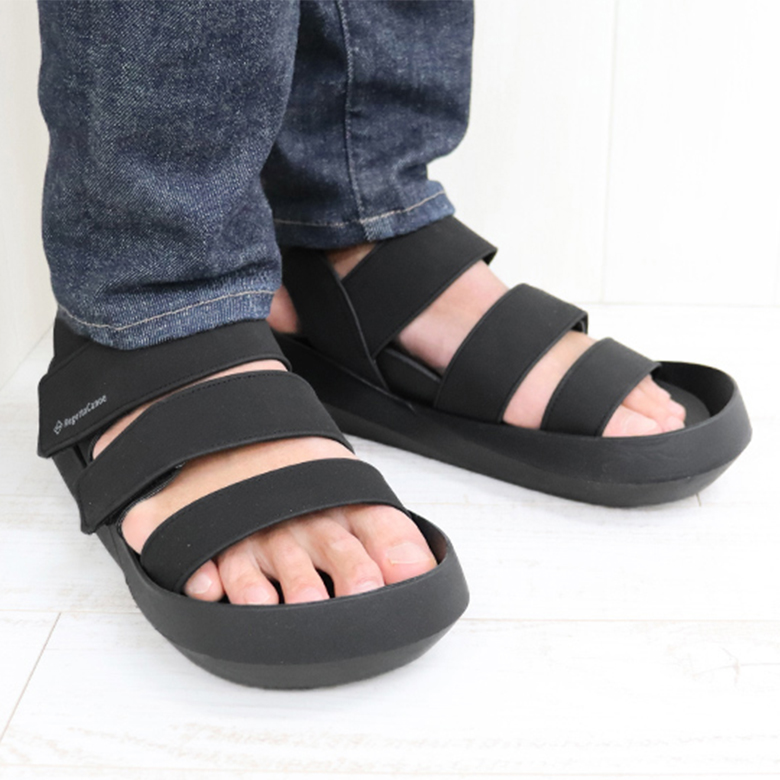 Regetta Canoe リゲッタ カヌー メンズ サンダル CJEW7604 黒