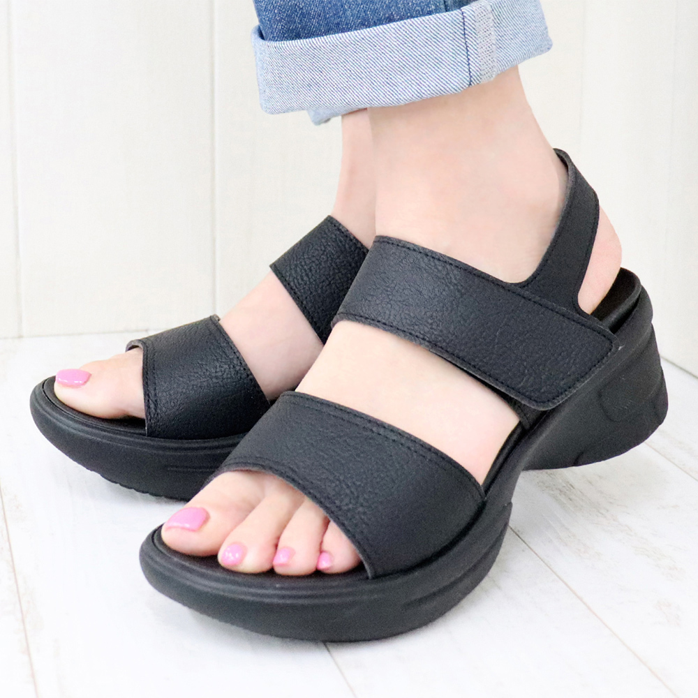 Re:getA（リゲッタ） サンダル ウェッジ 厚底 レディース RE552 2本