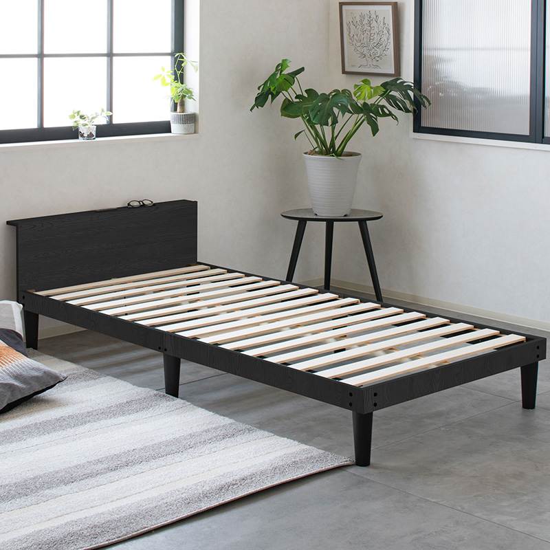 ベッド ベッドフレーム シングル すのこベッド セミダブル おしゃれ