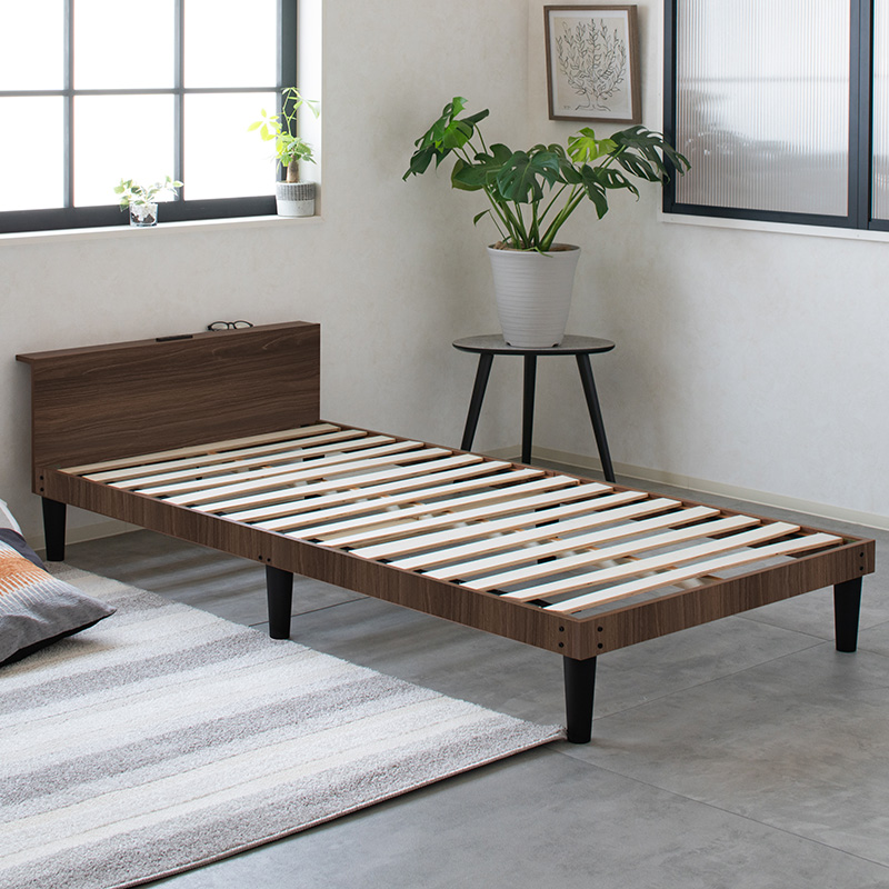 ベッド ベッドフレーム シングル すのこベッド セミダブル おしゃれ