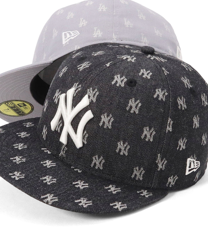 NEW ERA ニューエラ キャップ 59FIFTY MLBモノグラムジャカード