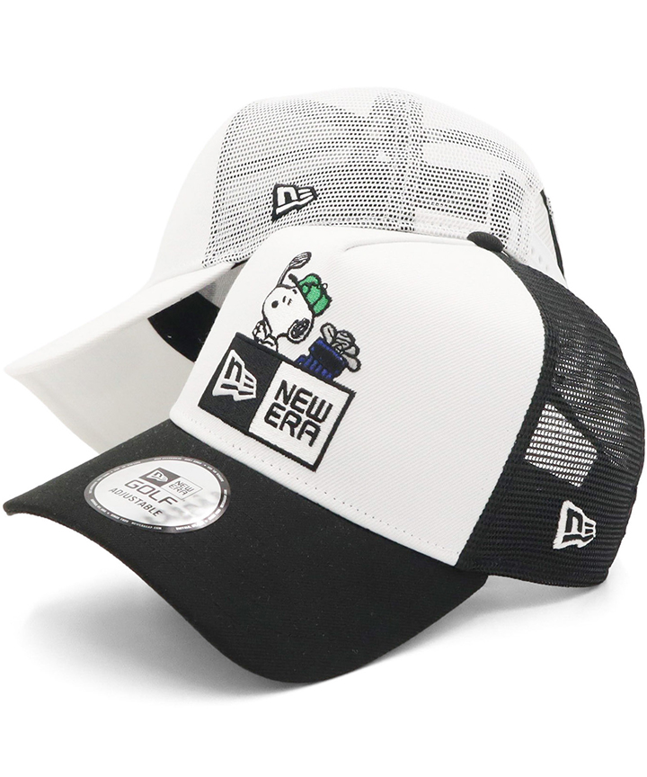 激レア/廃番【ニューエラ×パーリーゲイツ×スヌーピー】限定コラボ キャップ白×紺 NEW ERA キャップ 帽子 ニューエラキャップ カジュアル