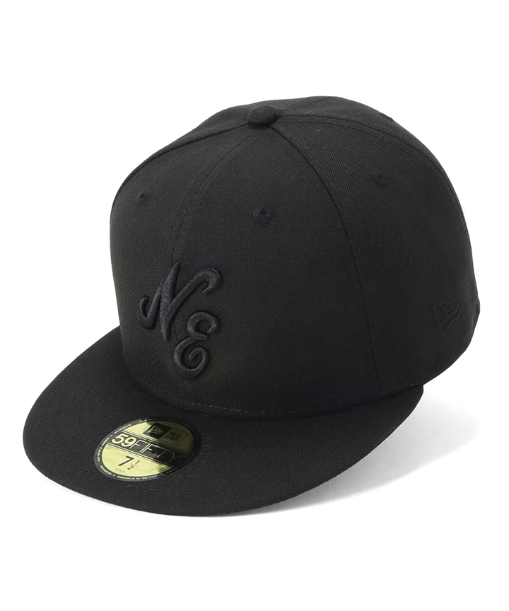 noroll BUSCAPE キャップ 黒 日本製 NEW ERA ニューエラキャップ 59FIFTY NEロゴ トナルカラー