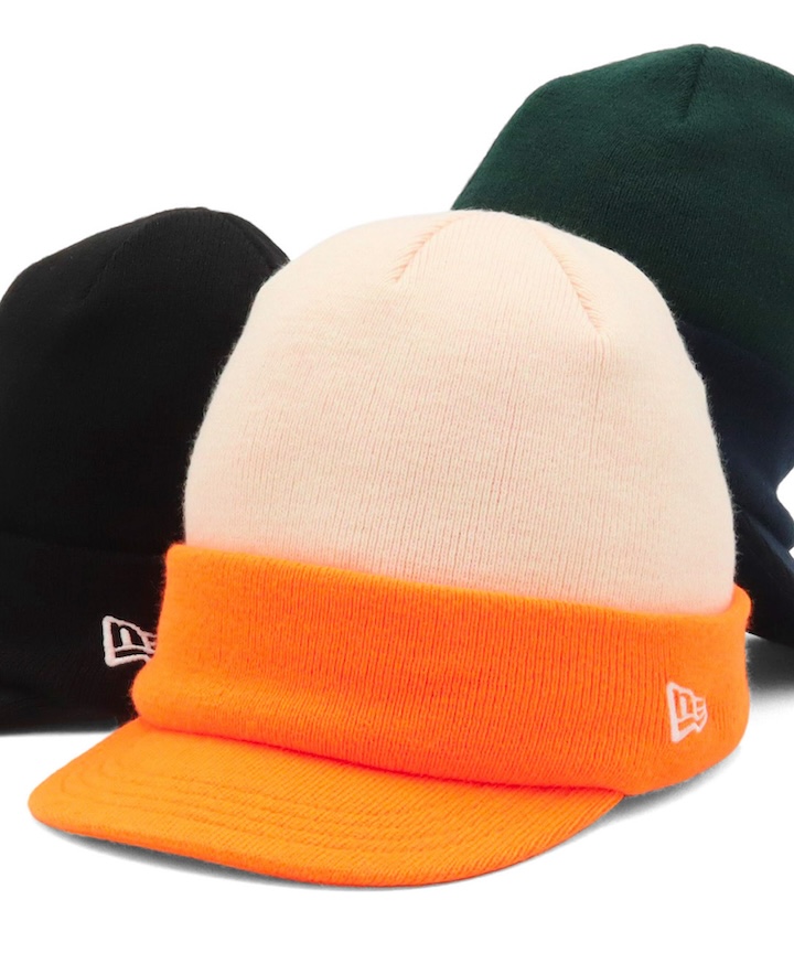 NEW ERA（ニューエラ） バイザーニット帽ショート 無地 : ONSPOTZ
