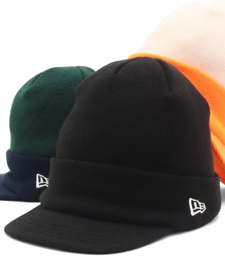 NEW ERA（ニューエラ） バイザーニット帽ショート 無地 : ONSPOTZ