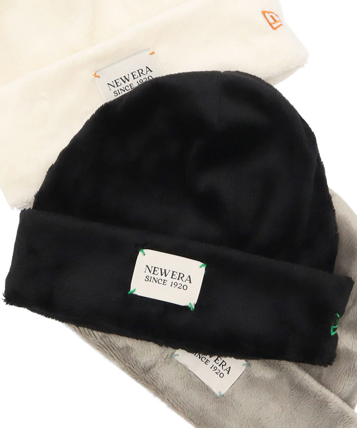 NEW ERA（ニューエラ） ニット帽 マイクロファー パッチ : ONSPOTZ