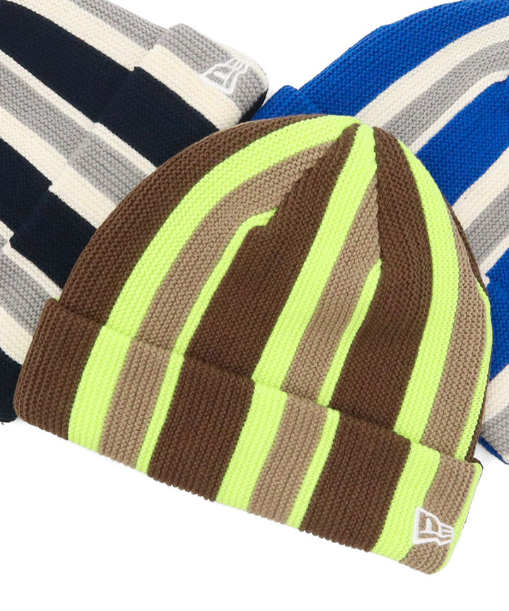 NEW ERA（ニューエラ） ニット帽 ストライプ : ONSPOTZ Yahoo