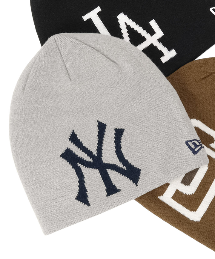 NEW ERA（ニューエラ） ニット帽ビーニー MLB ジャガード : ONSPOTZ